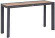 Hespéride Tuintafel voor 2 personen van aluminium met houtlook ÉVASION