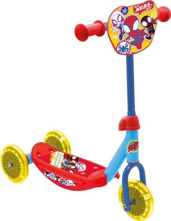 Disney Spidey 3-wiel Kinderstep Jongens Rood/geel/blauw
