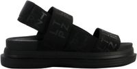 Les tropeziennes par M. Belarbi M.Belarbi Leren Plateau Sandalen Zwart Unisex Maat 36