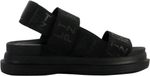 Les tropeziennes par M. Belarbi M.Belarbi Leren Plateau Sandalen Zwart Unisex Maat 36