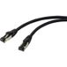 Renkforce RF-7106452 RJ45 Netwerk Netwerkkabel, patchkabel CAT 8.1 S/FTP 0.50 m Zwart