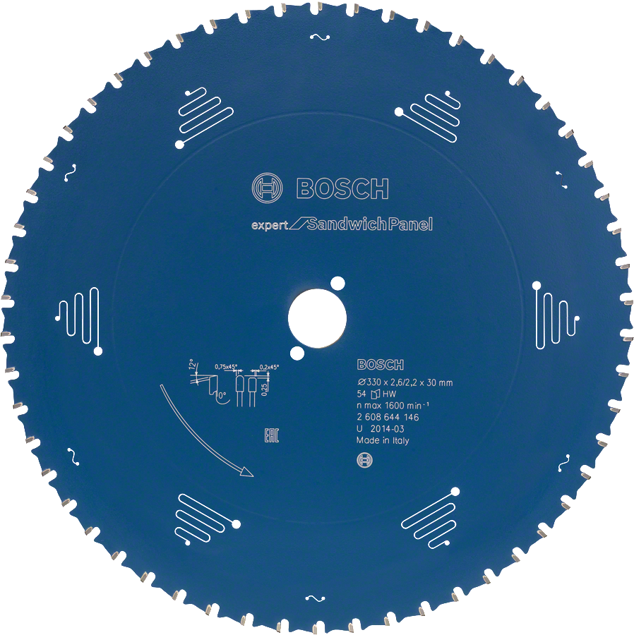 Bosch Expert for Sandwich Panel Cirkelzaagblad 165 x 20 x 2,0 mm - 2 608 644 366