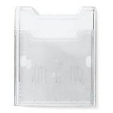 Exacompta - Ref. 65158D - 1 brochureverdeler - A4 verticaal - 1 vak 26 mm diepte - Voor wandmontage (haken inbegrepen) - Afmetingen: 3,8 x 23,9 x 30 cm - Transparant
