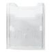 Exacompta - Ref. 65158D - 1 brochureverdeler - A4 verticaal - 1 vak 26 mm diepte - Voor wandmontage (haken inbegrepen) - Afmetingen: 3,8 x 23,9 x 30 cm - Transparant