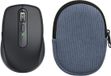 kwmobile Muisetui voor Logitech MX ANYWHERE 3 / ANYWHERE 3S Hoes - Etui voor Bluetooth-muis van robuust koord en neopreen - vintage blauw