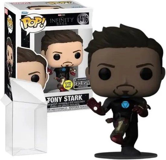 Funko Pop! Marvel: The Infinity Saga - Iron Man: Tony Stark #1416 EE Exclusive GITD
