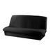 Douceur D'Intérieur - 1603194, Bedcouch Hoes, 120 x 140 cm, 185 x 200 cm, Essentiel, Polyester effen, Zwart