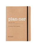Letts of London Eco Writers Words A5 week om dagboek 2025 te bekijken - kraft
