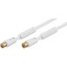 Goobay 67375 coax-kabel RG-59 10 m IEC male IEC female Wit