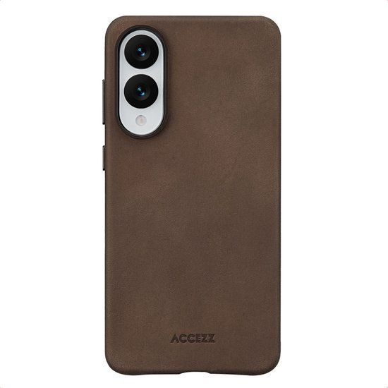 Accezz Vintage Leather Magsafe Backcover voor de Samsung Galaxy S25 Edge - Rustic Brown