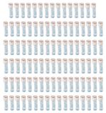 Tubes à centrifuger 2 ml - 100 Pièces - Transparent - PP-Plastique - Extrémité côtelée avec bouchon à vis - Conception autoportante - Tube de laboratoire