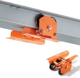 Vevor Trolley met Hefvermogen van 499 Kg, Handtrolley met Dubbele Wielen, Flensbreedte 68-110 mm, Koolstofstaal voor I-Balken