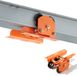 Vevor Trolley met Hefvermogen van 499 Kg, Handtrolley met Dubbele Wielen, Flensbreedte 68-110 mm, Koolstofstaal voor I-Balken
