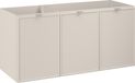 Sublima meuble de salle de bain sous lavabo, 120 cm de large, avec 3 portes, en cachemire mat avec détails fraisés