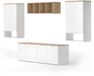 Vicco Wido Meuble TV – 5 pièces Blanc/Sonoma