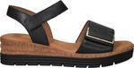 Gabor Sandalen - Dames - Zwart - Maat 40 - Plateau sandalen - Leer - Lente/Zomer 2025