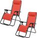 Sunnydays "LE PLAYA" set van 2 relaxstoelen koraal