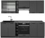 Vicco Fame-Line Complete keukeneenheid – 235 cm, WB Antraciet Donkergrijs