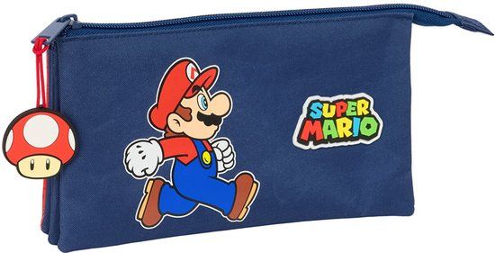 Safta Triple Super Mario Trick Etui Blauw Man