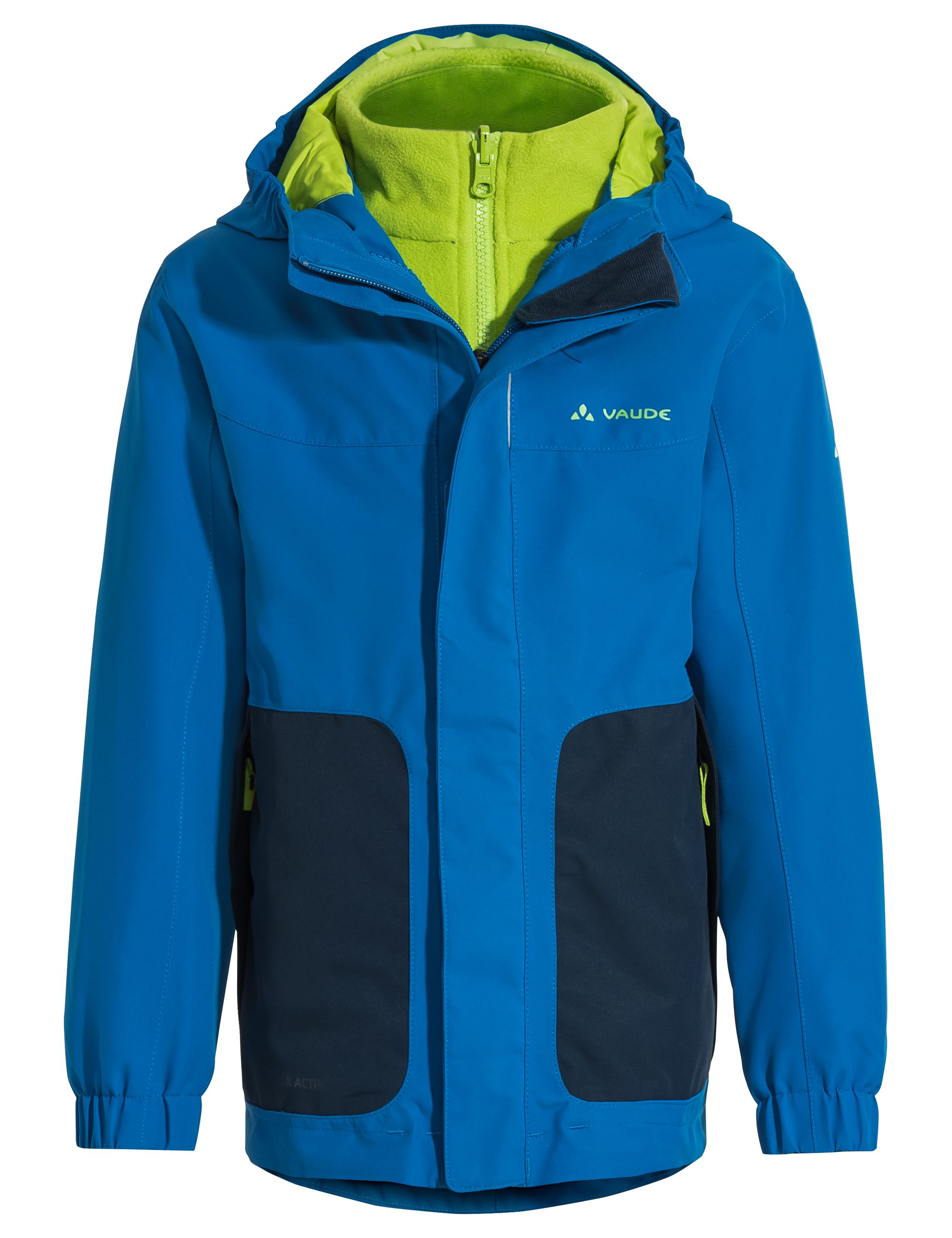 VAUDE Campfire IV 3-in-1 Jacket Kids - Blue/Green - Size 92 - 2023