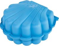 Paradiso Toys Schelpen Zandbak - Blauw - Met Deksel - 87x77,7x18cm
