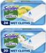 Swiffer Wet Vochtige Vloerdoekjes - 24 stuks met Citroengeur - 20 stuks met Morning Fresh Geur