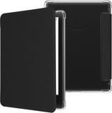 kwmobile ereader hoesje geschikt voor Amazon Kindle Paperwhite (2024)/Colorsoft hoes - E reader flip case met magneetsluiting - Kunstleren e book sleeve - In zwart