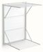 Étagère murale en bois - 63 x 69 x 98 cm - Pliable - 13 m de fil à linge - Finition cerisier