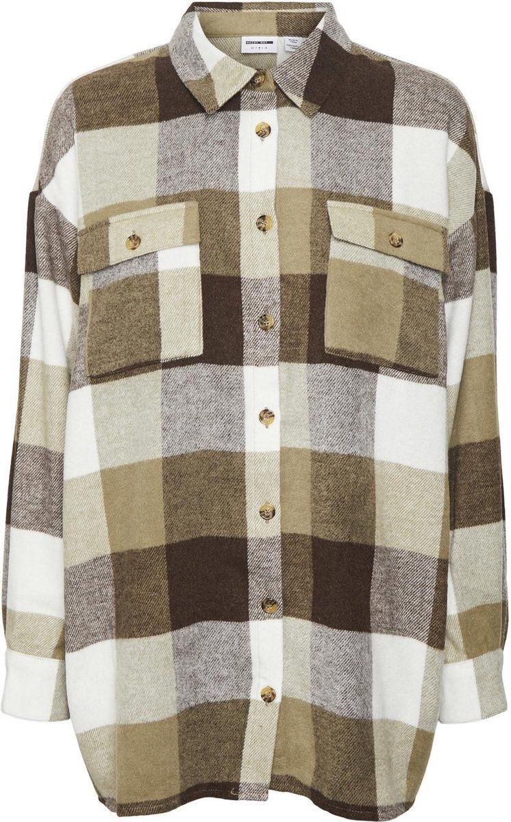 Noisy May NMFLANNY L/S LONG SHACKET BG NOOS - 5715312943321