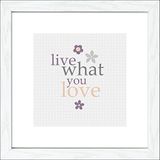 Pro-Art an547o2 Muurdecoratie Muurschildering Scandic-Living 'Live what you love' 35 x 35 cm