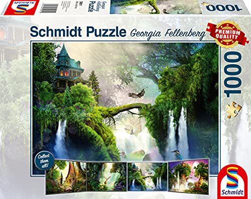 Schmidt Spiele Georgia Fellenberg, 59911 Puzzel met wensbron, 1000 stukjes, kleurrijk