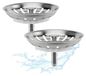Solidchoice - Ensemble de 2 filtres de vidange de cuisine en acier inoxydable avec poignée