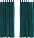 vidaXL Gordijnen 2 st donkergroen 140 x 245 cm fluweel