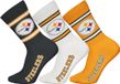 Nfl Pittsburgh Steelers Crew Socks - 3-pack - Zwart/Wit/Geel - Maat 39/42