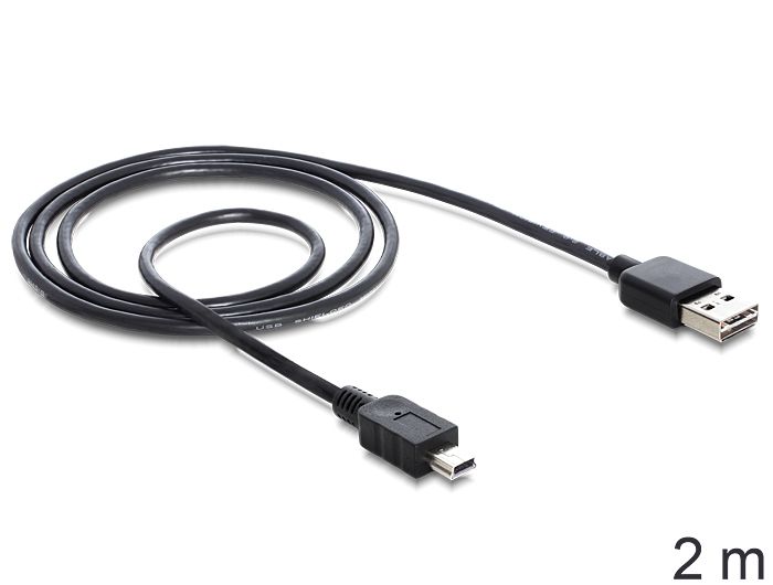 DeLOCK 85554 USB-kabel - 2 m - Zwart