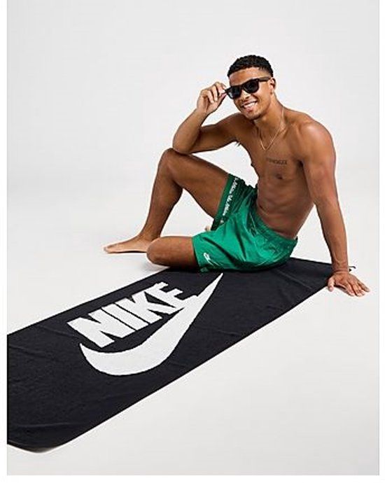 Nike Sporthanddoek Pool Towel Zwart Katoen 71x173 cm