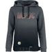 AC/DC Trui met capuchon - EMP Signature Collection - S tot 3XL - voor Vrouwen - grijs-zwart