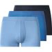 ESMARA MEN Lot de 3 boxers côtelés homme (bleu marine/bleu foncé/bleu clair, M)