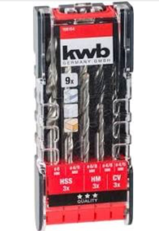 kwb Promo combi boren set 9 stuks