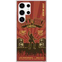 Samsung Galaxy S24 Ultra Rock and roll bedrukt siliconen hoesje