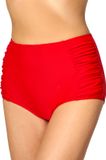 Merry Style Dames Zwembroek - Bikinibroekje - Elastische tailleband – Polyamide & Elastaan – Rood (4186) – 38