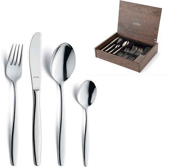 Amefa Florence 24-delige bestekset - 6 personen - RVS - Zilver
