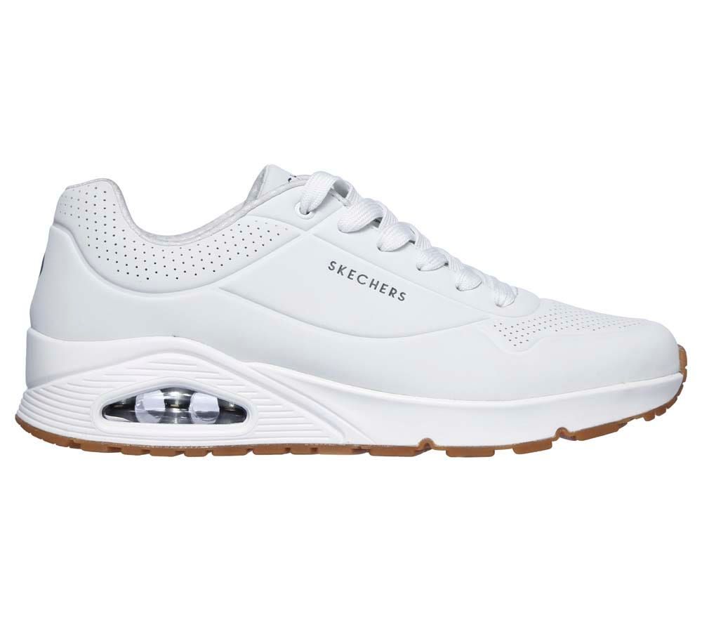 Skechers Uno - Stand On Air - Heren Sneakers - Wit - Maat 44