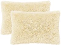 vidaXL Taie d'oreiller Heerlen Crème 40 x 60 cm Coton satin