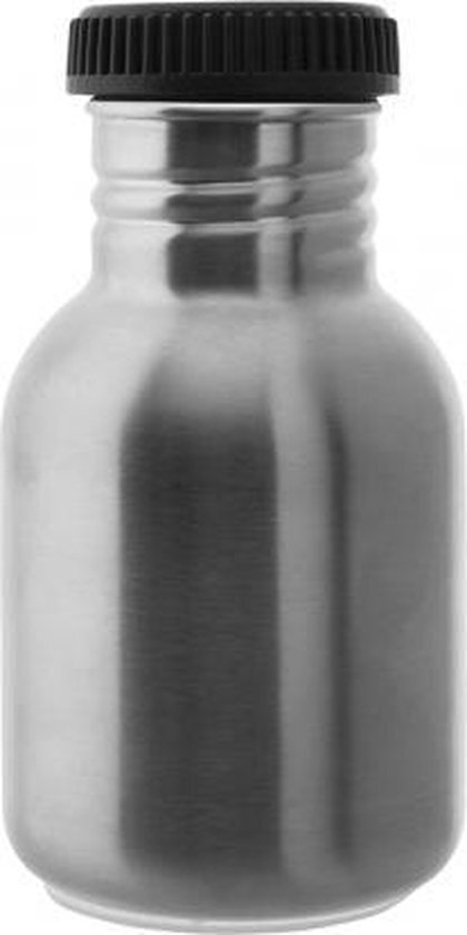 Laken RVS fles 0,35L Basic Steel Plain rvs