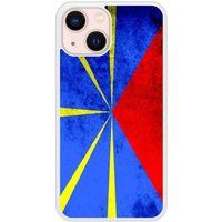 Apple iPhone 13 Drapeau la reunion Verstevigd hoesje met sublimatie bedrukking