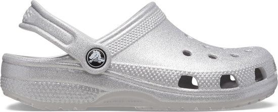 Crocs Classic Glitter Instappers Junior Zilver Maat 28/29 | Slides
