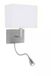 Searchlight HOTEL Slaapkamer Wandlamp met Leeslamp Zilver
