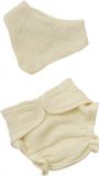 Heless Luier en Slabbetje Ecru 35 - 45 cm