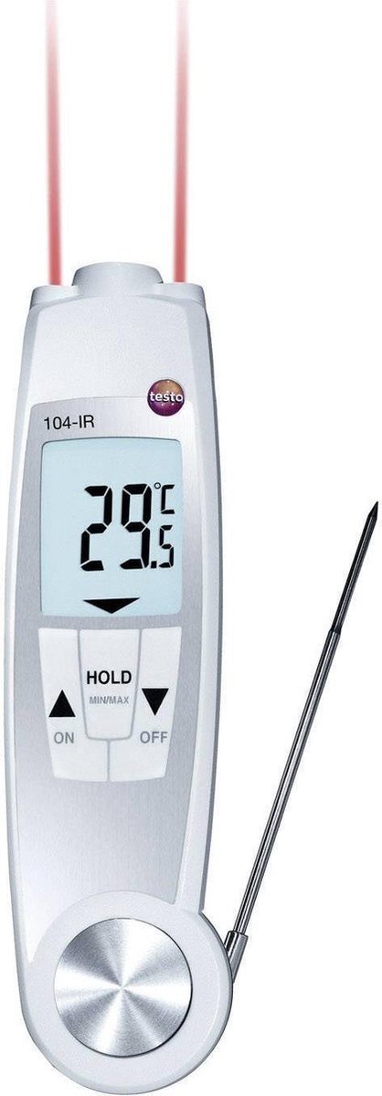 TESTO 104-IR Insteekthermometer (HACCP) Meetbereik temperatuur -50 tot 250 °C Sensortype NTC Conform HACCP, Contactloze IR-meting